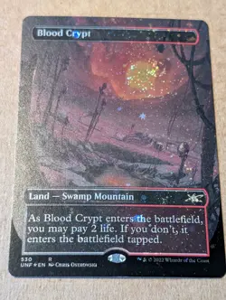 Blood Crypt (Borderless) (Galaxy Foil) Unfinity Foil - Image 1