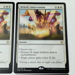 Heliod's Intervention Theros Beyond Death Playset X 4 NM Unplayed Rare Instant - Image 3