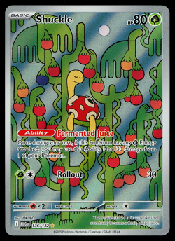 Shuckle 136/132 - Mega Evolution Pokemon Illustration Rare Holo NM - Image 1
