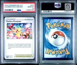 PSA 10 2022 Celebration Fanfare 374/S-P Championship Promo Pokemon Indonesian - Image 3