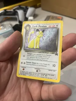 Pokemon TCG WOTC Black Star Promo Dark Persian #17 Holo Rare HP CONDITION - Image 2