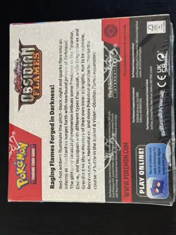 Pokemon TCG Scarlet & Violet Obsidian Flames Booster Box Sealed 36 Packs - Image 2