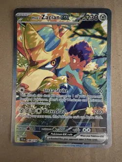 Pokemon - Journey Together - Hop's Zacian ex 186/159 - SIR Holo NM - Image 1
