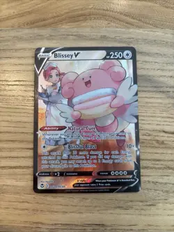 Blissey V TG22/TG30 Silver Tempest Trainer Gallery Full Art Holo Pokemon TCG NM - Image 1
