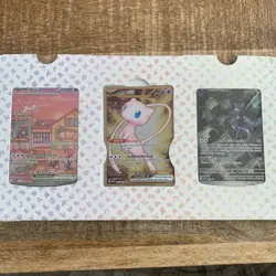 Pokemon 151 UPC Promo Set, Box Fresh: Metal Mew 205, Sealed Mew 053 & Mewtwo 052 - Image 1