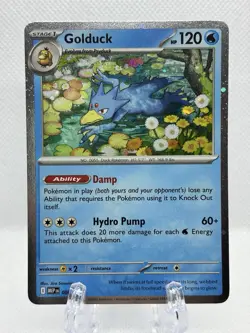 Pokemon TCG Golduck 008 MEP EN Holo Black Star Promo Mega Evolutions - Image 1