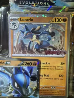 Pokemon Prismatic Evolutions Lucario Tyranitar ex Premium Collection Stamp Promo - Image 5