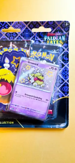 🔥 Paldean Fates Tech Sticker Collection Pokemon TCG Greavard 3 Booster Packs 👀 - Image 3