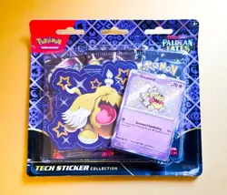 🔥 Paldean Fates Tech Sticker Collection Pokemon TCG Greavard 3 Booster Packs 👀 - Image 5