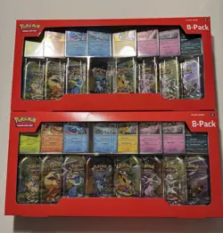 2x Pokemon Prismatic Evolutions 8 Mini Tins Display Costco Exclusive - Image 1