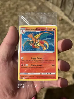 Pokemon TCG Special Delivery Charizard SWSH075 Holo Black Star Promo Sealed - Image 1