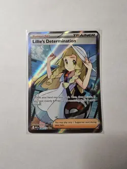 Pokemon LILLIE'S DETERMINATION 169/132 - Mega Evolution - RARE FULL ART - MINT - Image 1
