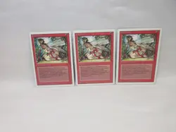 EARTHBIND X3 MAGIC THE GATHERING REVISED MTG VINTAGE Trading Card #133 - Image 2