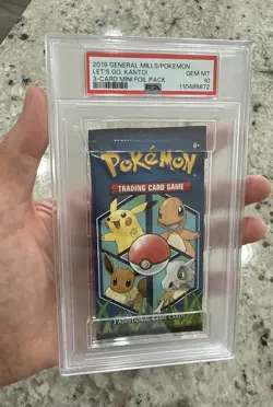PSA 10 Pokemon 2019 General Mills 3 Card Booster Pack LOW POP - Image 1