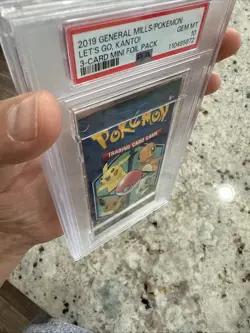 PSA 10 Pokemon 2019 General Mills 3 Card Booster Pack LOW POP - Image 3