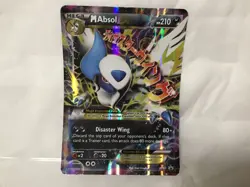 2015 Pokemon Mega Absol XY63 Disaster Wing trading card - Image 1
