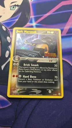Pokemon TCG Dark Marowak Holo Rare Card 7/109 Team Rocket Returns 2004 - Image 1