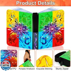 4 Pocket Card Binder for Cards, Trading Card Binder Holder with 50 Removable - Image 2