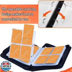 4 Pocket Card Binder for Cards, Trading Card Binder Holder with 50 Removable - Image 5