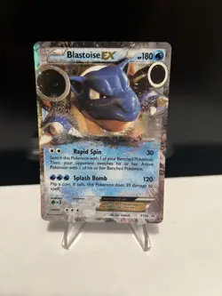 2014 Blastoise EX XY30 Black Star Promo Ultra Rare Holo Pokemon TCG Card - Image 1