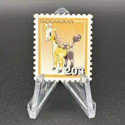 Girafarig Pokemon Stamp Card Shogakukan Nintendo Japanese TCG Vintage S316-72 - Image 1