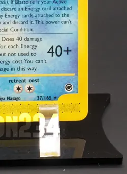Pokemon TCG Card - Blastoise 37/165 Expedition Base Set Rare - Image 5