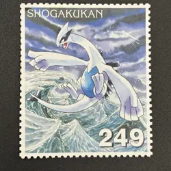 Lugia Pokemon Stamp Card Shogakukan Nintendo Japanese TCG Vintage S316-71 - Image 3
