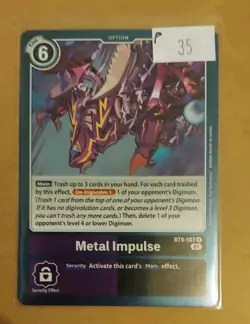 Digimon Card - (NM) Metal Impulse BT9-107 - Image 1