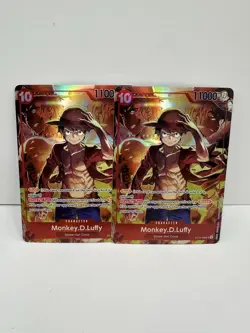 One Piece Treasure Booster Promo Card Monkey D Luffy ST10-006 Alternate Art X2 - Image 1