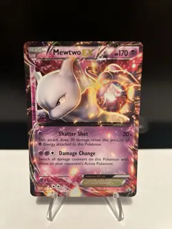 Pokemon TCG Mewtwo EX XY107 XY Holo Full Art Black Star Promo Card - Image 1