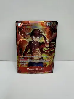 One Piece Treasure Booster Promo Card Monkey D Luffy ST10-006 Alternate Art - Image 1