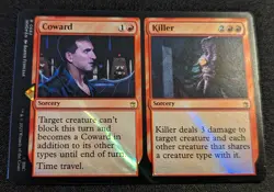MTG - Coward Killer SURGE FOIL - Universes Beyond: Doctor Who - Pack Fresh!! - Image 1