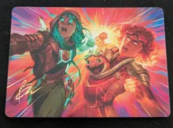 MTG - Full Throttle ART SERIES GOLD STAMP SIGNATURE - Aetherdrift - Pack Fresh!! - Image 1