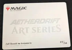 MTG - Full Throttle ART SERIES GOLD STAMP SIGNATURE - Aetherdrift - Pack Fresh!! - Image 2