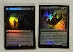 Spiderman MTG Eddie Brock M55 Foil And Spiderman Miles Morales M18 Foil - Image 1
