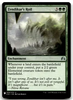 MTG Zendikar's Roil U The List Reprints 209 LP - Image 1