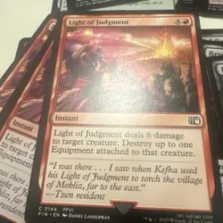 MTG Final Fantasy Foil Common #0144 Light Of Judgement - Image 1