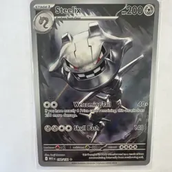 Steelix 150/132 Illustration Rare Pokemon Mega Evolution NM - Image 1