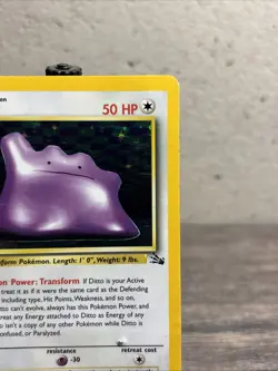 Ditto 3/62 Fossil Holo Rare-Pokemon TCG-WOTC-Fast Shipping-Played!! - Image 3