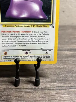 Ditto 3/62 Fossil Holo Rare-Pokemon TCG-WOTC-Fast Shipping-Played!! - Image 5
