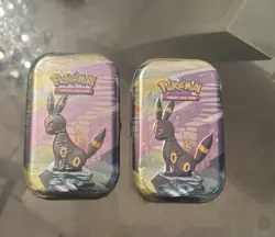 Pokemon TCG - Prismatic Evolutions Mini Tin (Umbreon artwork) Lot Of 2 - Image 1