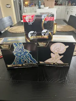 Pokemon Center Mega Evolutions 2 ETBs and Booster Box Brand New Sealed - Image 1
