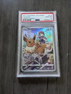 Pokemon PSA 10 GEM MINT Eevee Vmax Climax CHR 210/184 - Image 1