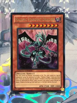 JUMP-EN043 Malefic Stardust Dragon Ultra Rare Limited Edition VLP! YuGiOh TCG - Image 1