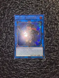 Yugioh! Summon Sorceress BLMM-EN157 Secret Rare 1st Edition Near Mint - Image 1