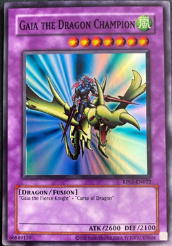 Gaia the Dragon Champion RP01-EN022 Super Rare YuGiOh TCG Card - Image 1