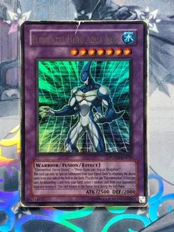 POTD-EN031 Elemental Hero Aqua Neos Ultra Rare UNL Edition VHP! YuGiOh TCG - Image 1