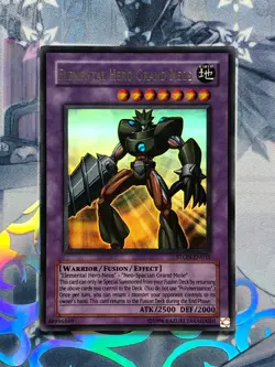 STON-EN035 Elemental HERO Grand Neos Ultra Rare UNL Edition LP! YuGiOh TCG - Image 1