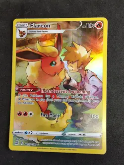 Flareon TG01/TG30 Brilliant Stars Trainer Gallery Ultra Rare Pokemon Card - Image 1