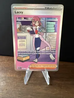 Pokemon TCG Trainer Lacey Prismatic Evolutions SIR Card 175/131 - Image 1